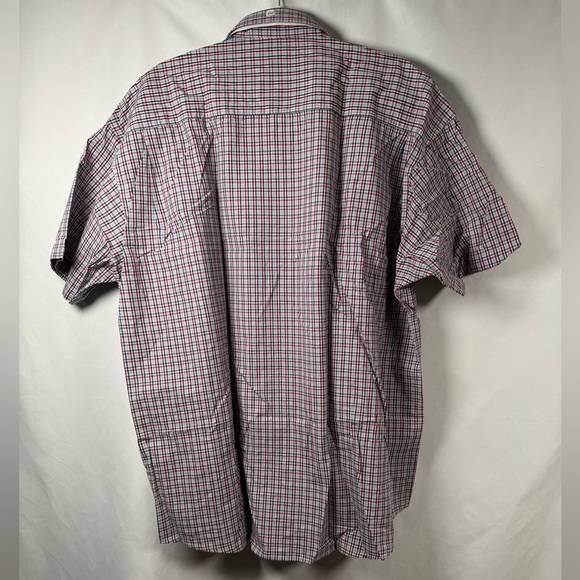 Wrangler Red and Blue Casual Button Down Shirt 2XL - Picture 6 of 11